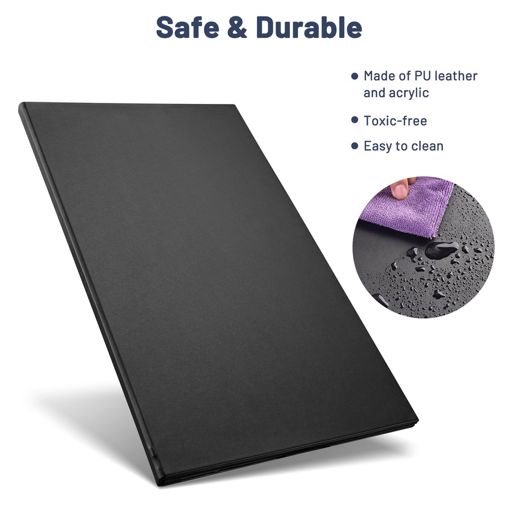 WeChef LED Back Lit Light Menu Holder Cover Folding Double Panel Fits 8"x14"