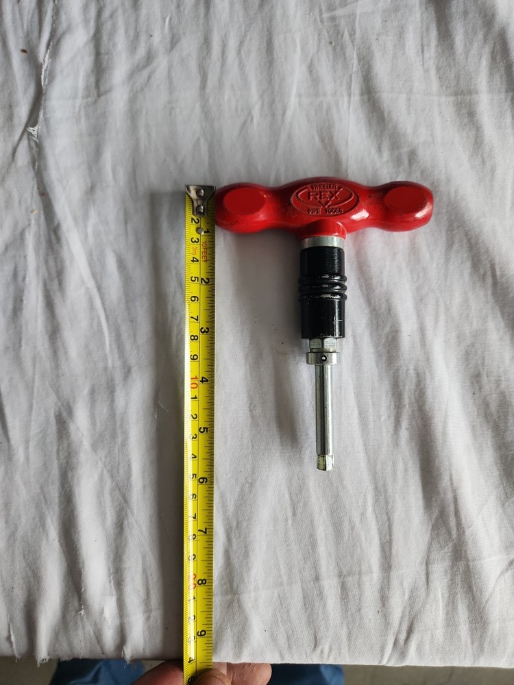 Wheeler-Rex T-Handle Torque Wrench 60/80 in-lbs Soil Pipe Tool