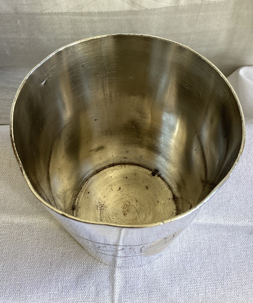Antique Vintage Judaica Solid Silver Kiddush Beaker Cup - Heavy 185g