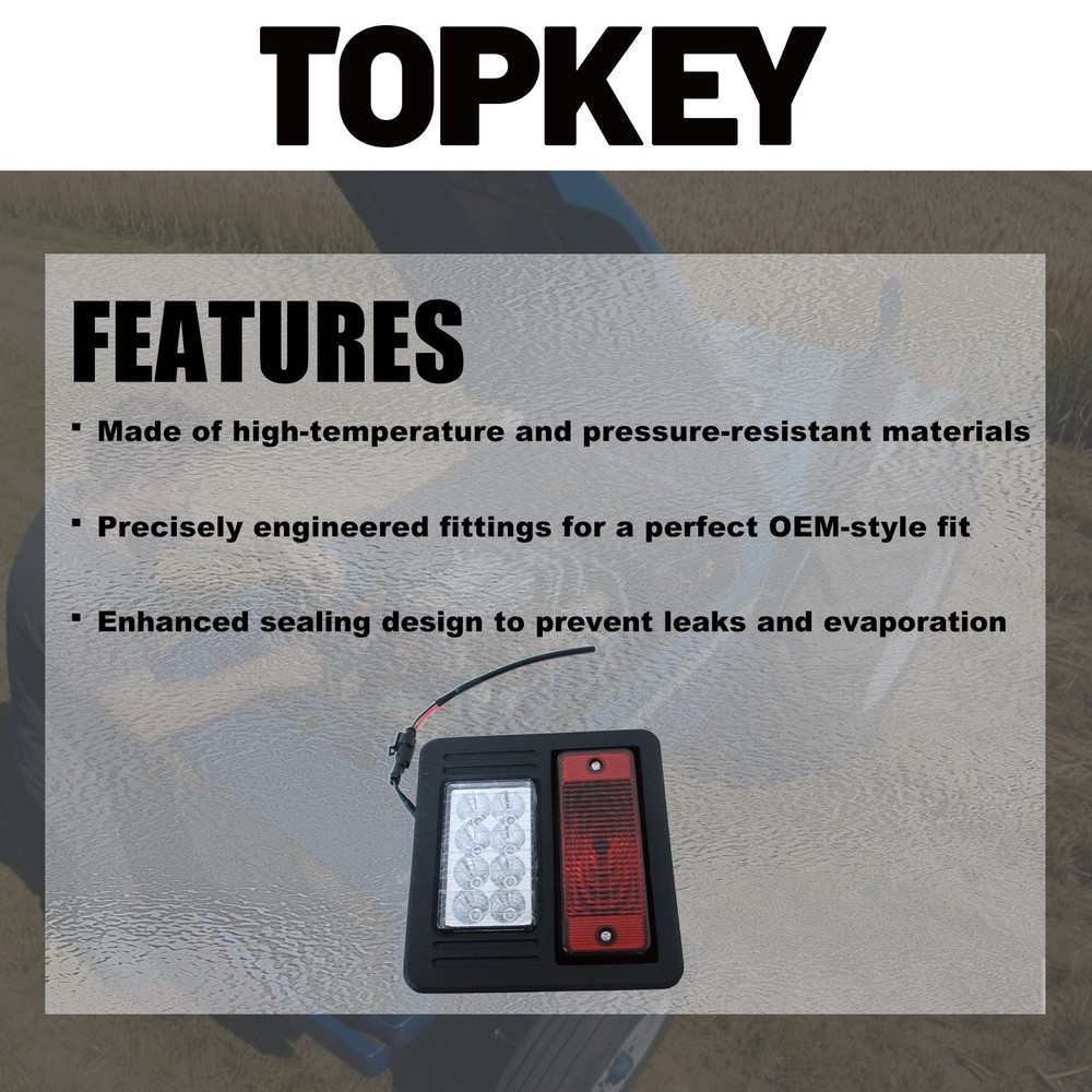 Topkey 6670284 LED Replacement LED Rear Tail Light Assembly for Bobcat Loaders