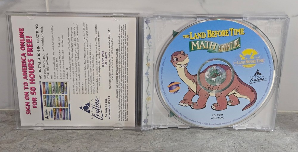 Interactive The Land Before Time Math Adventure CD-ROM Windows Untested