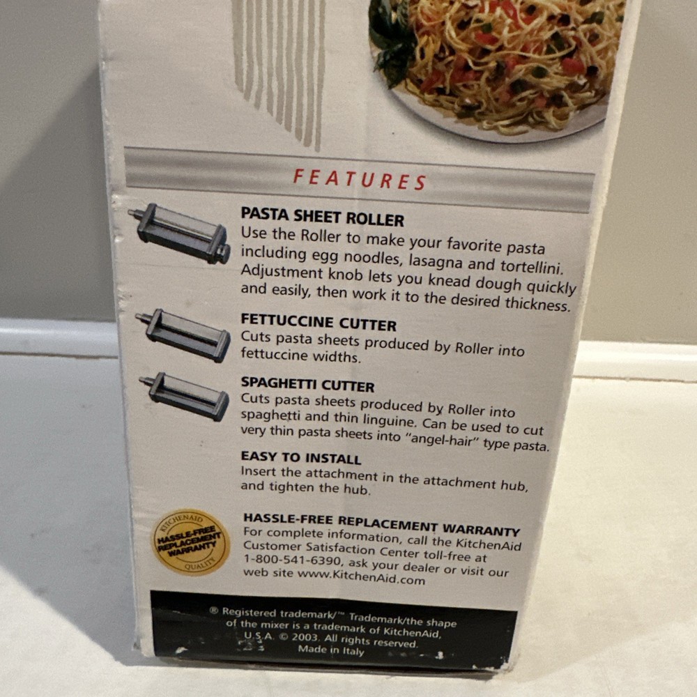 KitchenAid 3-piece Pasta Roller And Cutter & Pasta Drying Rack