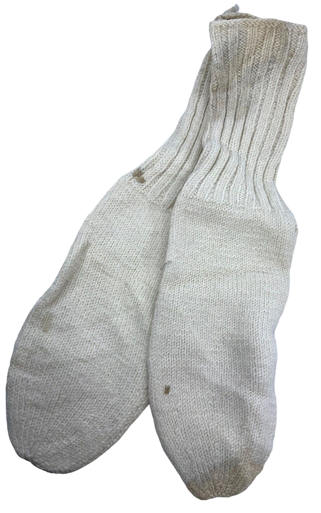 WW2 British Red Cross HOME FRONT Made POW Parcel Wool Socks
