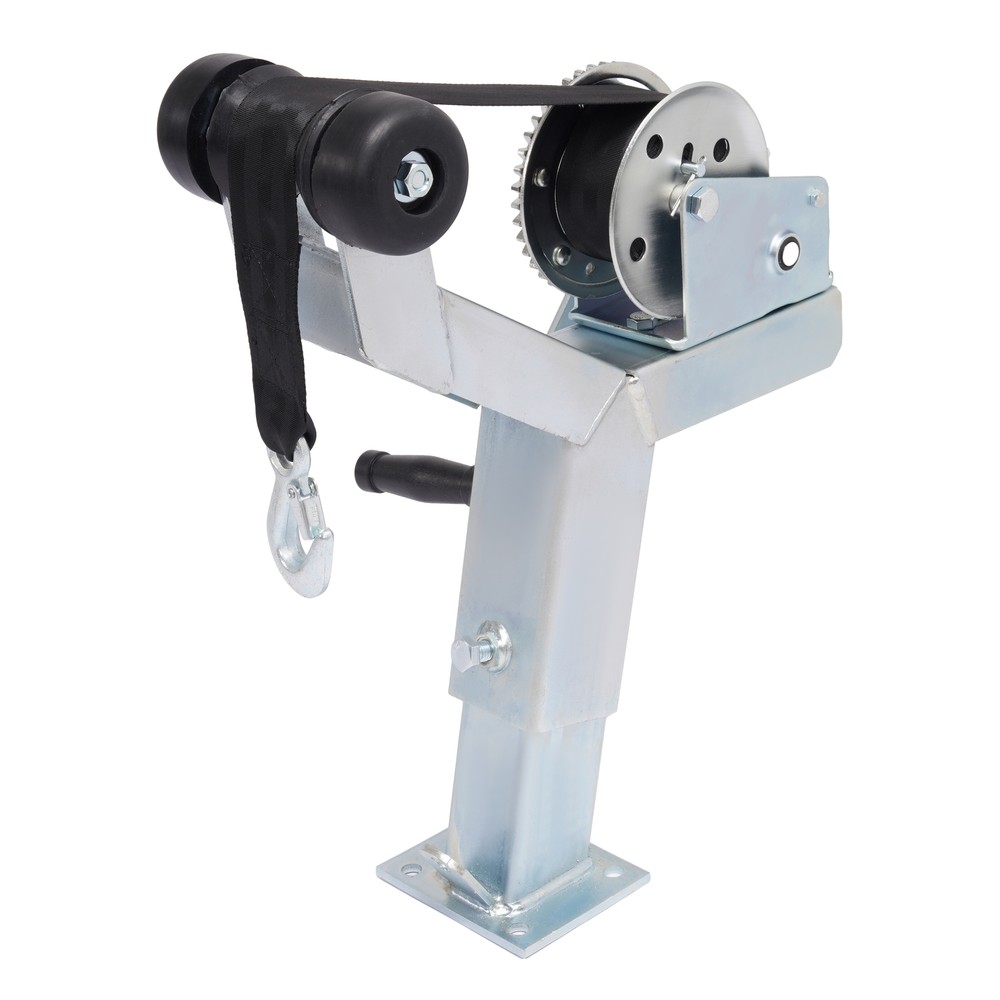 1400lbs Adjustable Winch Post Winch Stand W/ Roller Winch For Boat or Trailer