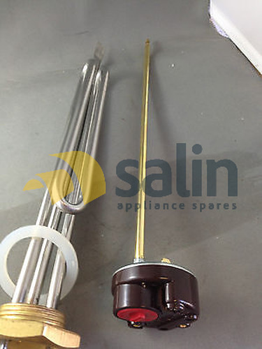 *HOT WATER TANK HEATING ELEMENT HEATER 3600W 1-1/4" BSP WITH ROD THERMOSTAT