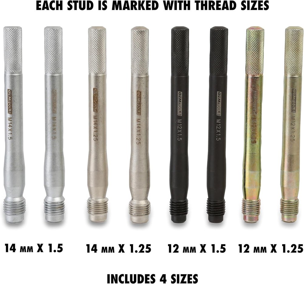 Complete 8-Piece Wheel Stud Tool Set - Easy Fit for Foreign & Domestic Models
