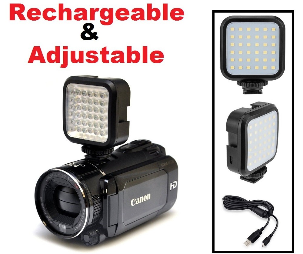 Compact Rechargeable LED Light Kit For Sony HDR-CX360
