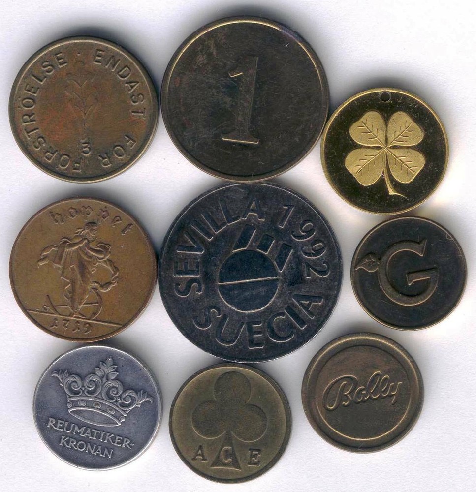 Table medal AD49 Tokens (9 pcs)