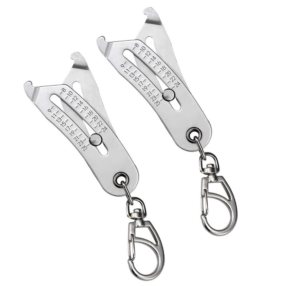 Professional Bolt and Nut Identifier Gauge - Metric Imperial Thread Keychain