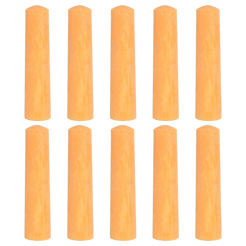 10 Pieces Chalk, Large Solid Orange Chalk for Outdoor