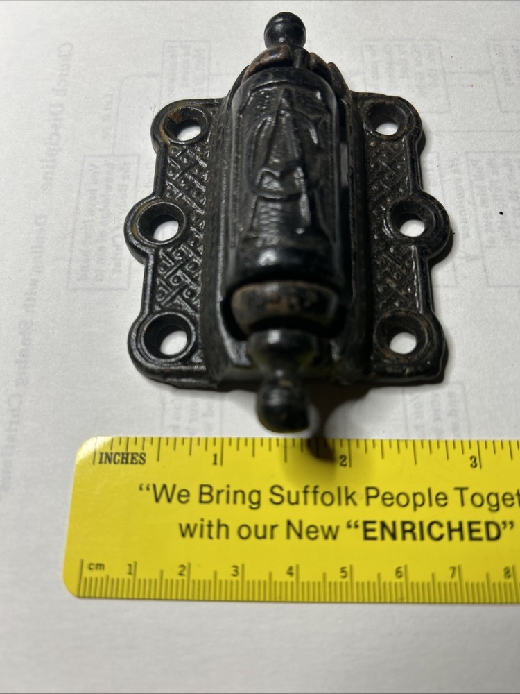 Antique Spring Door Hinge Marked “AC” probably Arcade Manufacturing.