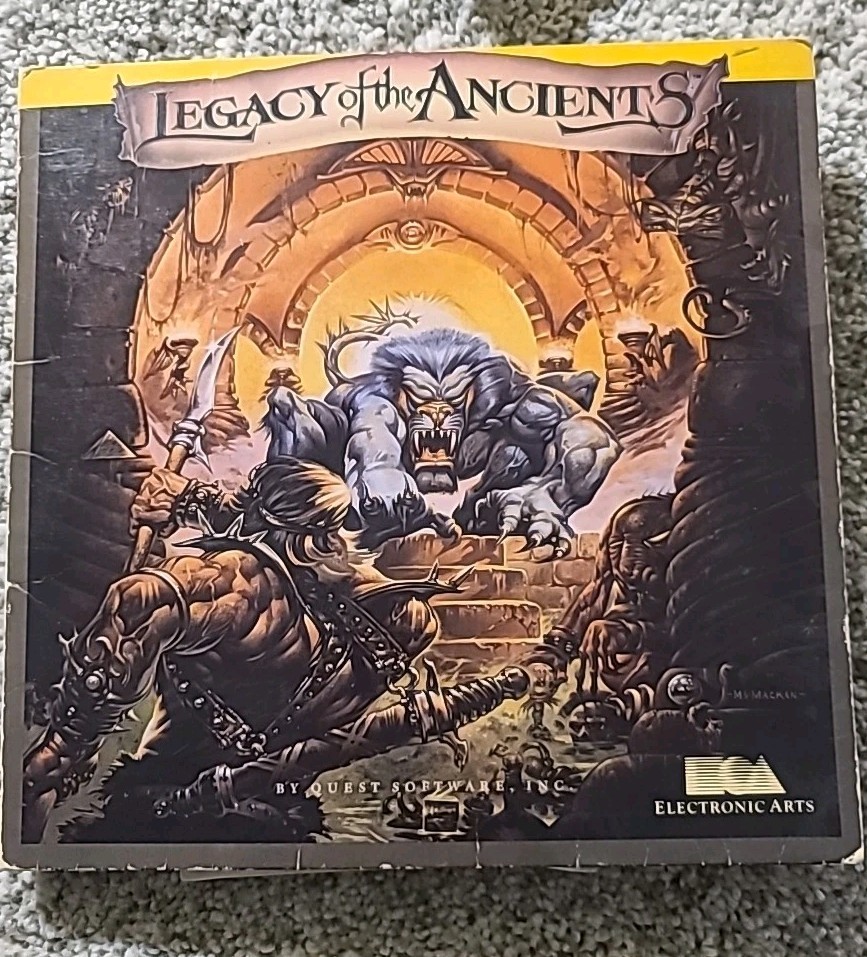 Legacy of the Ancients (EA) – Fold‑Out Folder, Disk, Code Wheel, Manual,...