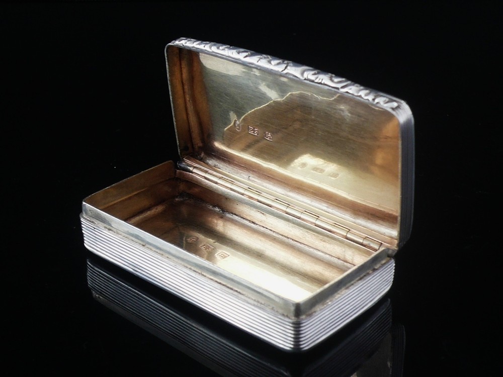 Antique Sterling Silver Snuff Box, Edward Smith, Birmingham 1835