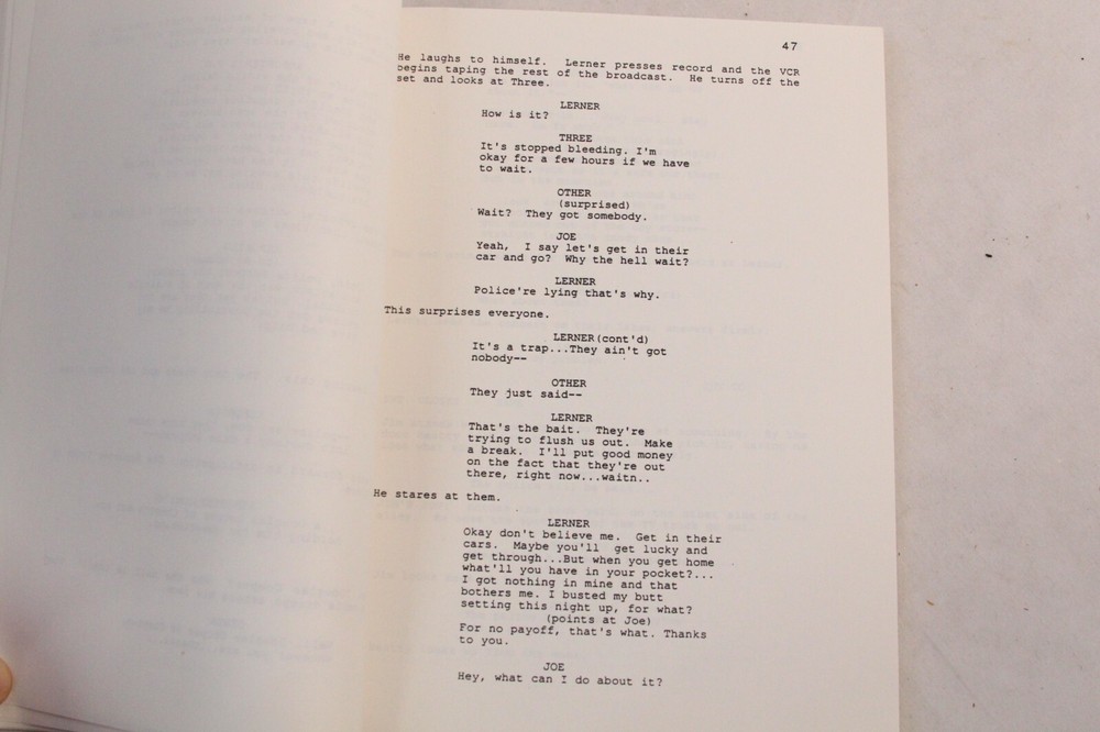 In The Night Screenplay Script Jeb Stuart 20th Century Fox Dec 16 1988