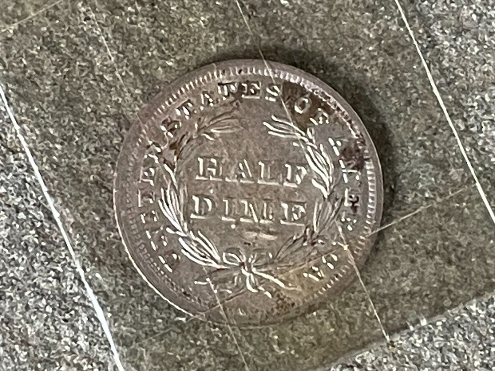 1838 Large Stars Seated Liberty Half Dime Uncirculated