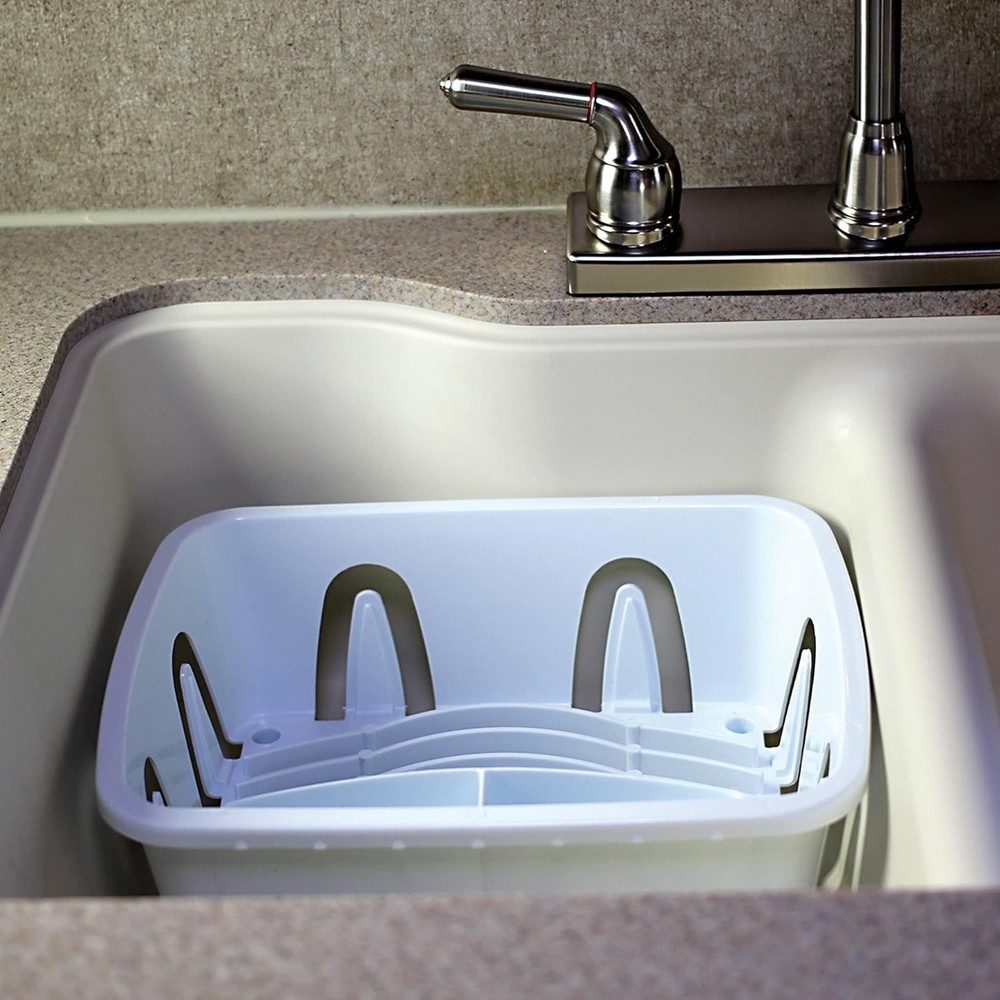 Camco RV Mini Dish Drainer & Tray – Compact, Durable – Model 43511