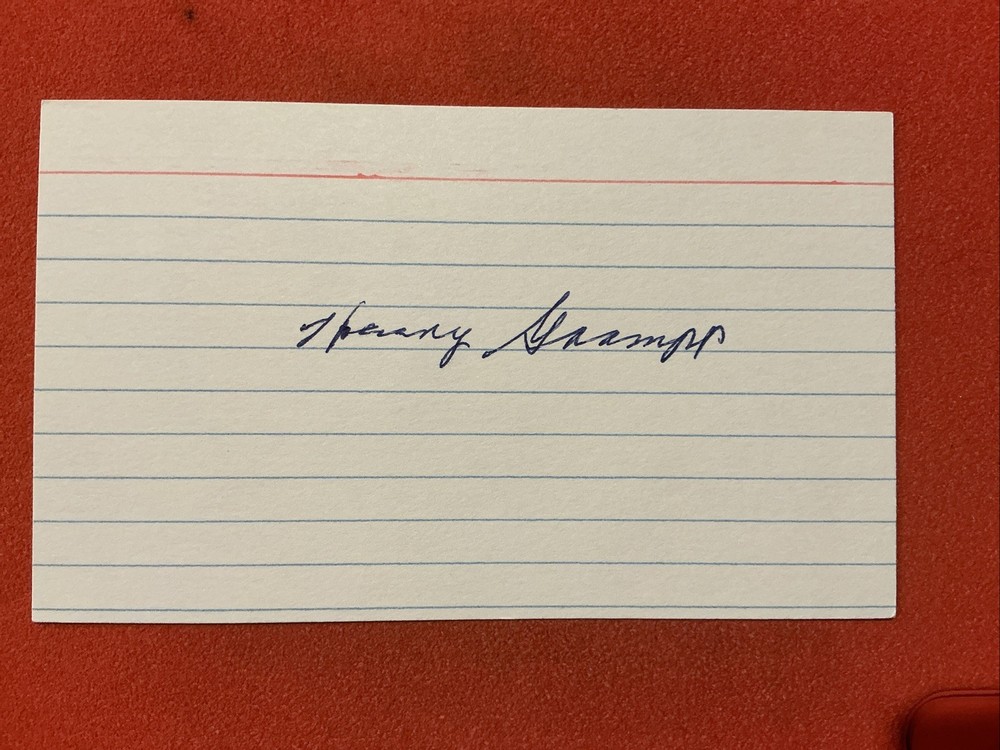Hank Grampp 🔥🔥MLB: 1927 Chicago Cubs🔥🔥RARE Autograph 🔥🔥