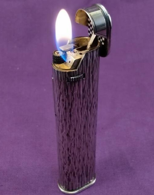 Overhauled Dunhill Rollagas lighter silver dress without box