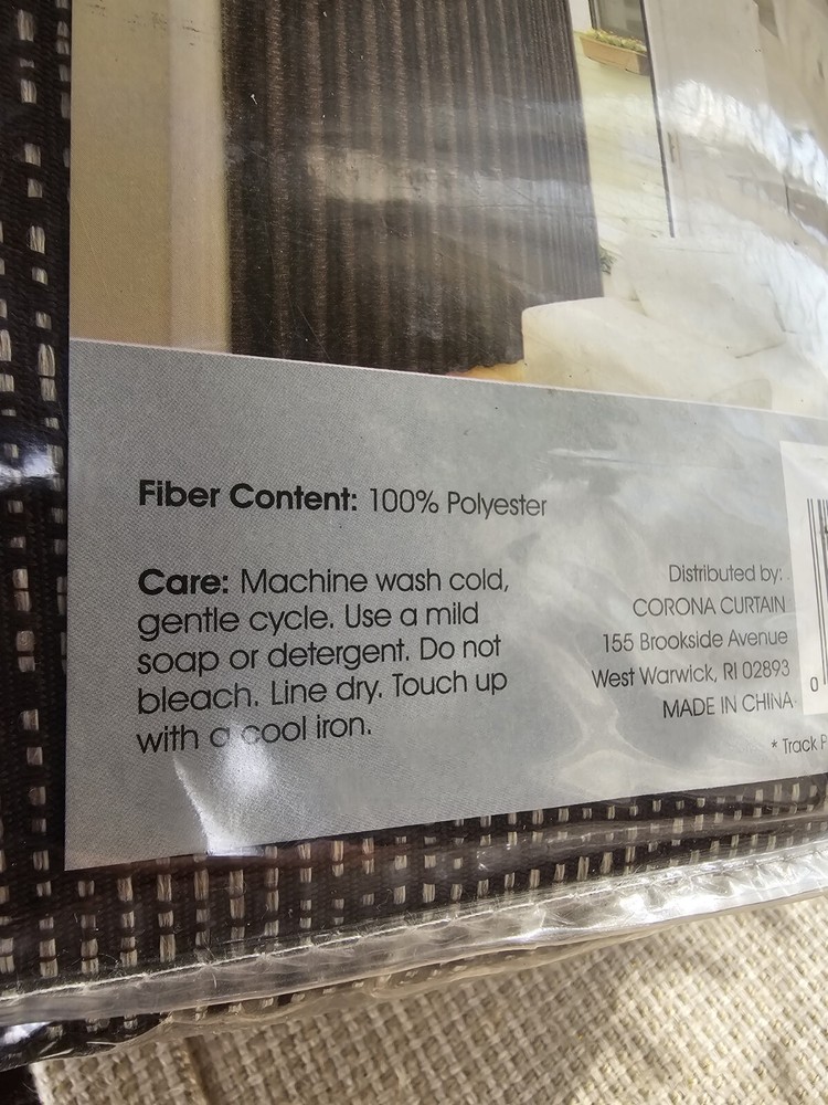 Vertical Blind Solution Calvin Contemporary Woven Panel 140” X 82 1/2” Brown