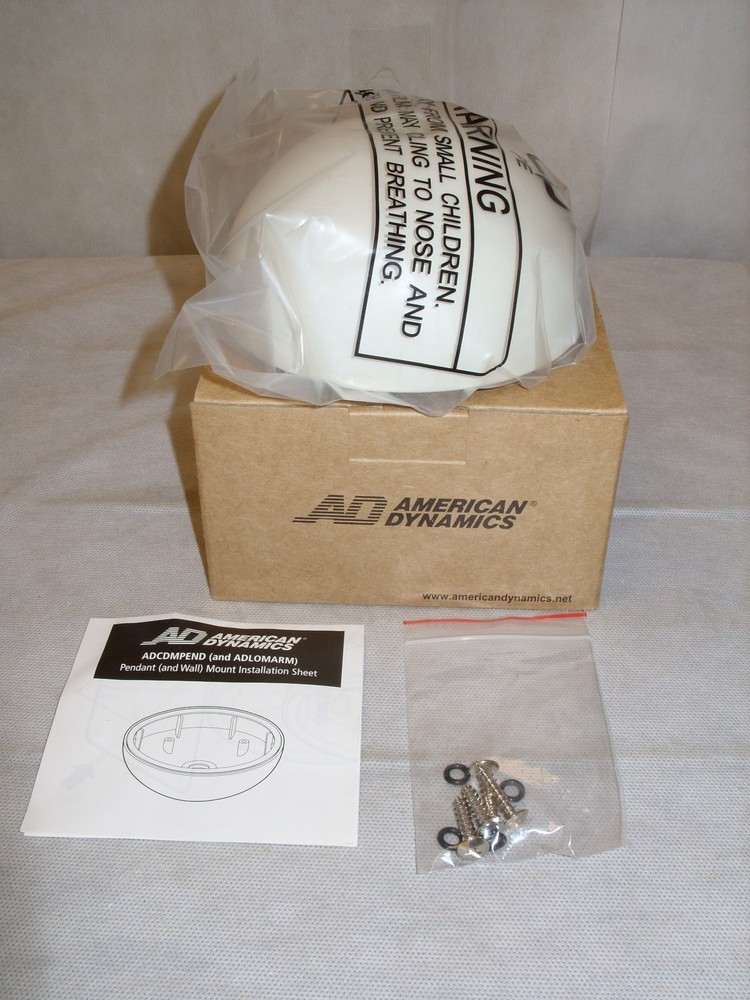 American Dynamics ADCDMPEND Surveillance Camera Pendant Mount WHITE 3/4 Discover