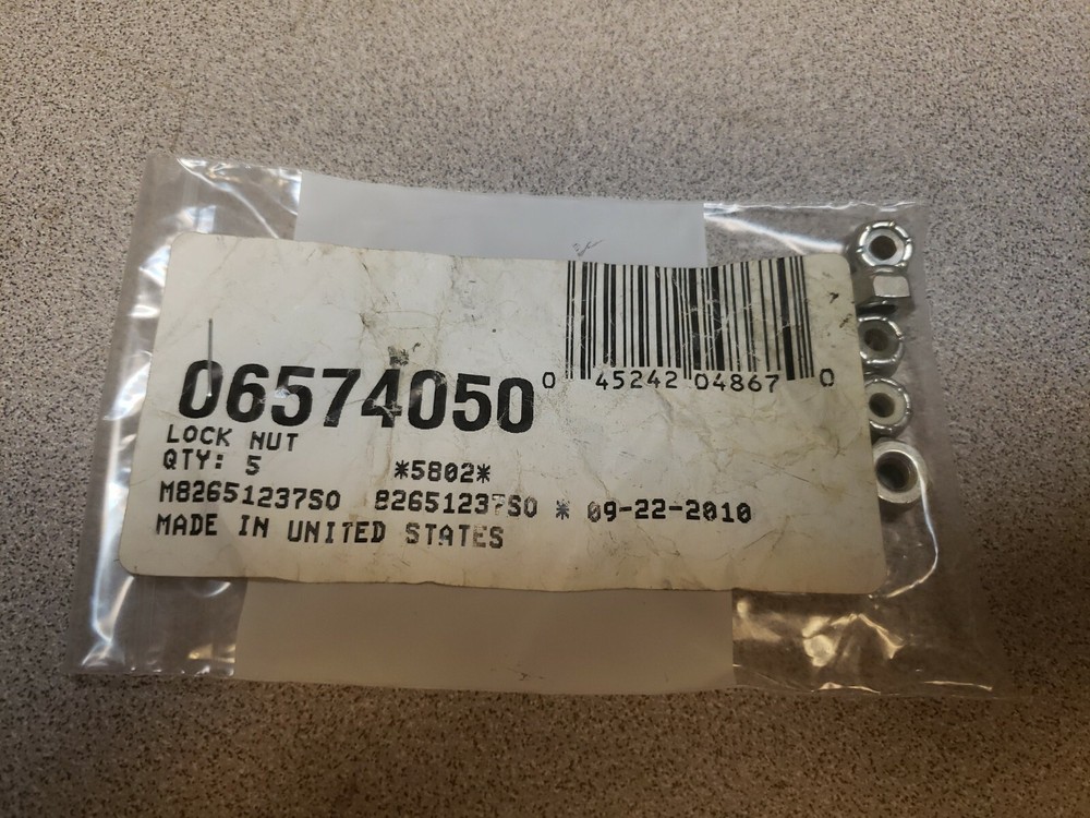 (5) Milwaukee Lock Nut 06-57-4050 NEW