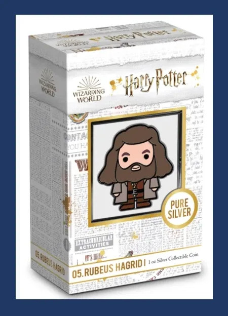 2020 HARRY POTTER RUBEUS HAGRID CHIBI 1oz SILVER COIN