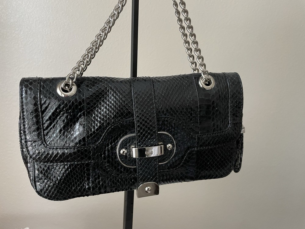 Women’s Clutch bag  Rafe New York Genuine Python Chain Shoulder Clutch
