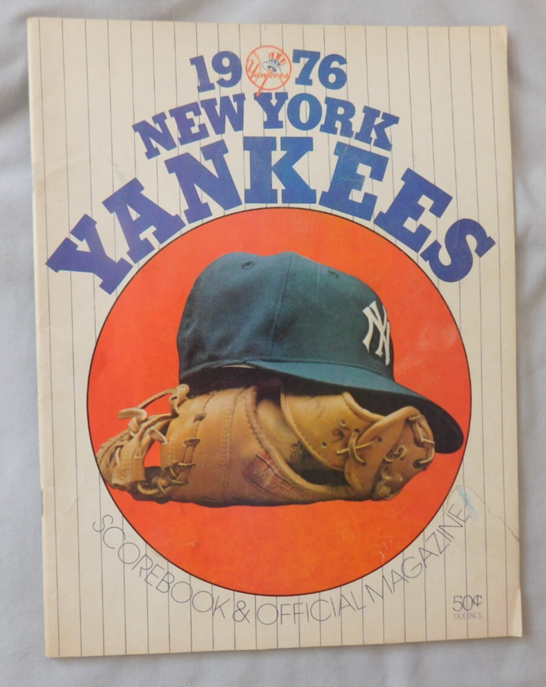 1976 New York Yankees Vs Boston Red Sox Program