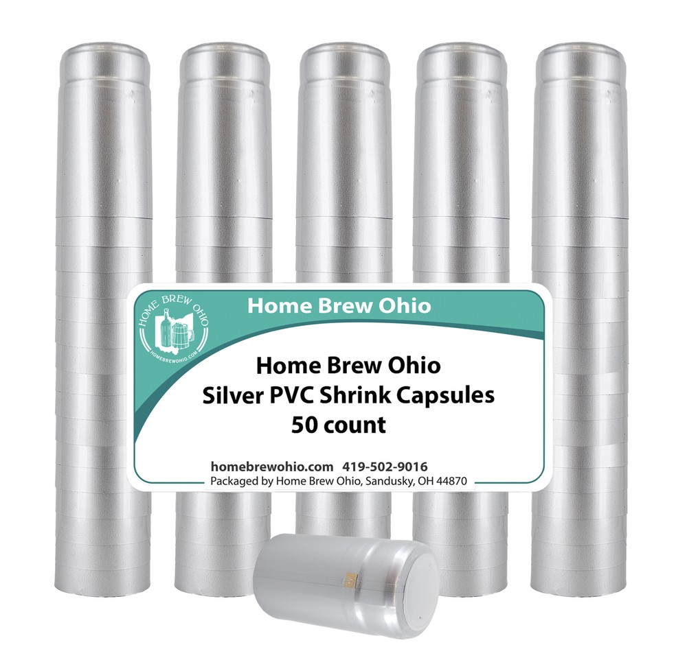 Heat Shrinks Capsules Color (50) Size Silver