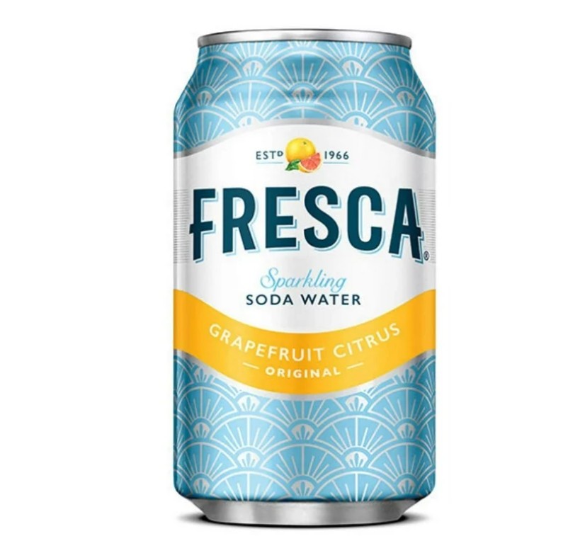 Fresca Grapefruit Citrus Soda Water, 12 Fl. Oz. Cans, 12-Pack