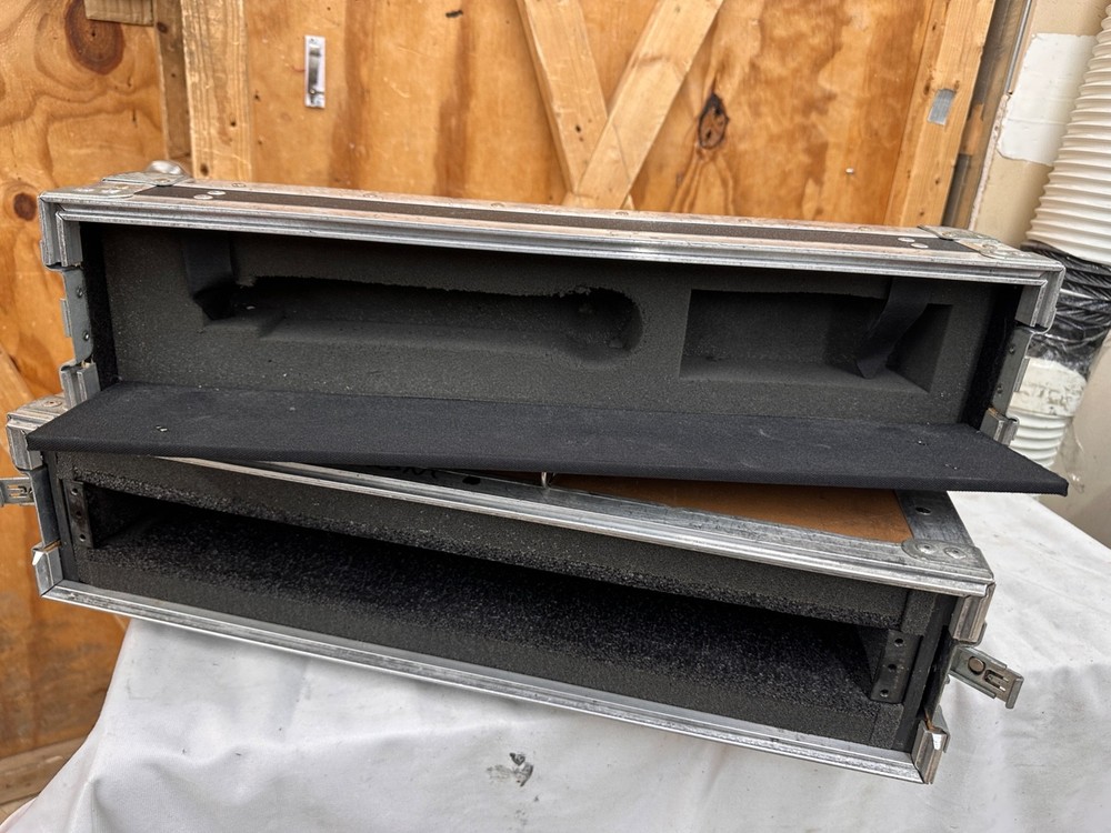Unbranded 1U ATA Single Space Wireless Microphone Rack Case