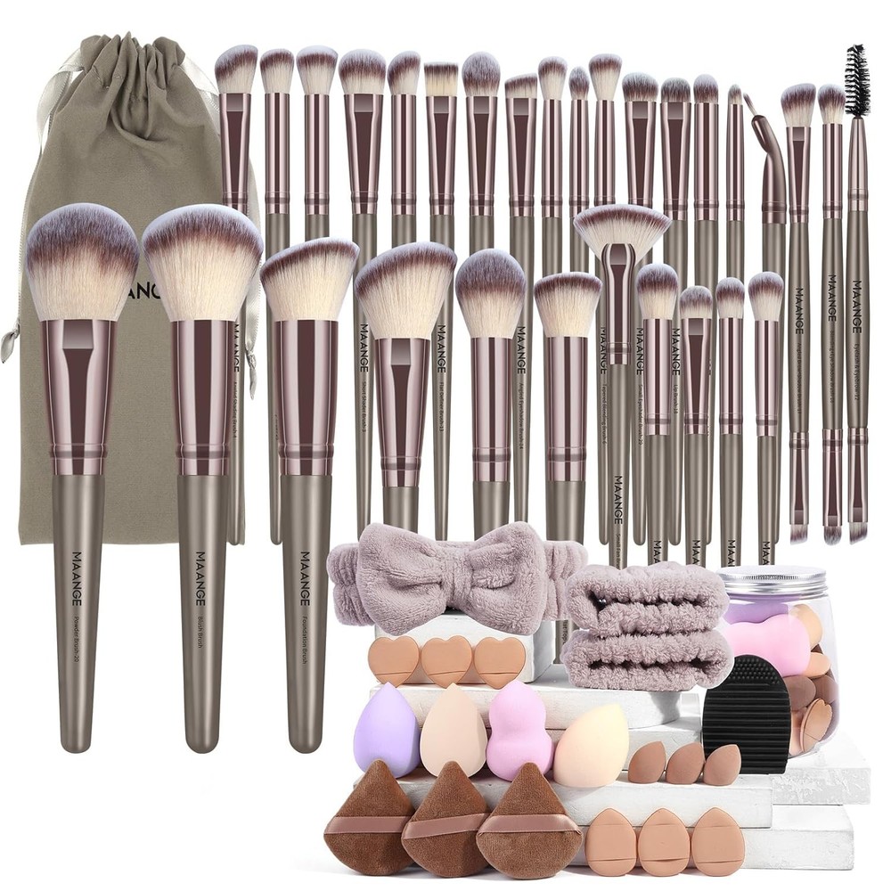 Makeup Brushes 51 Pcs Makeup Kit,Multi-functional Makeup Tool Set with Makeup b
