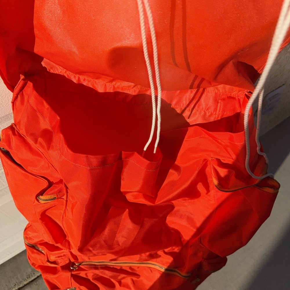 Skyline Camp Trail External Frame Hiking Backpack, Orange VTG