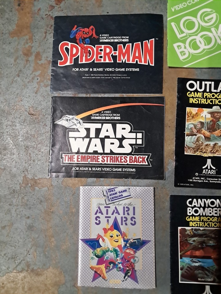 Atari Lot Of 17 Game & Computer Manuals