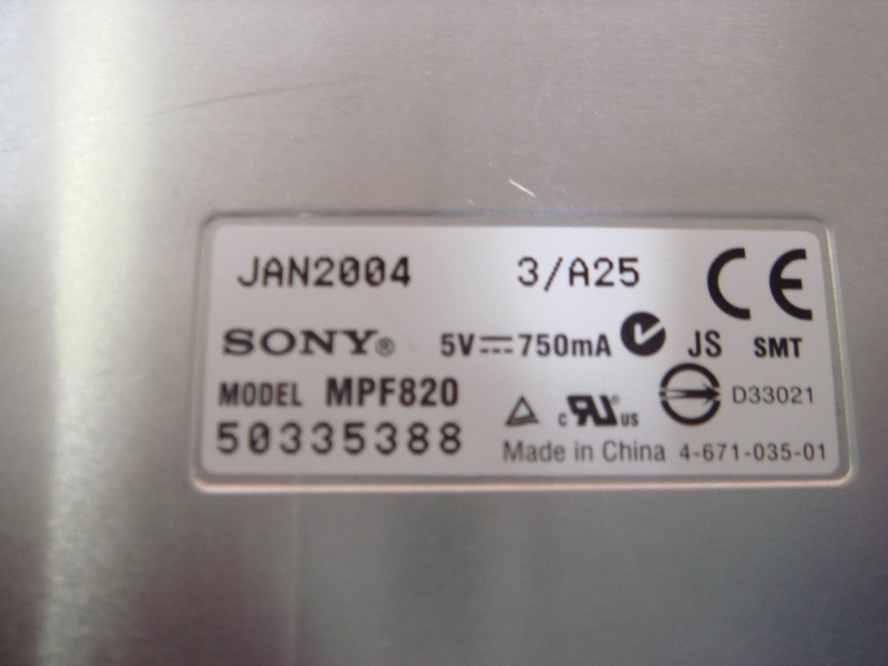 Sony MPF820 Used Working Floppy Drive
