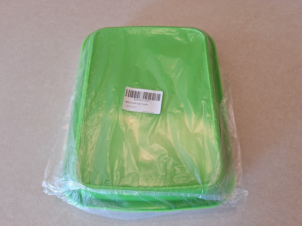 Seed Sprouting Tray 5 Pack: Seed Growing Trays: Hydrophonic Seed Growing Kit