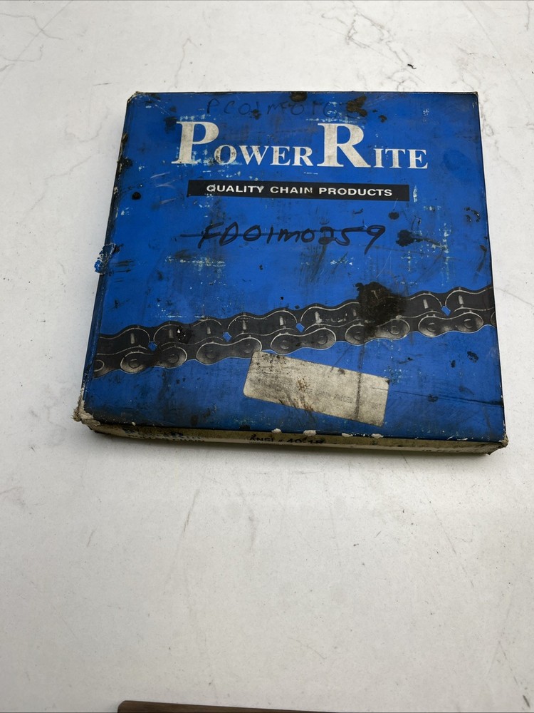 PowerRite 40-1R Roller Chain 10Ft NOS