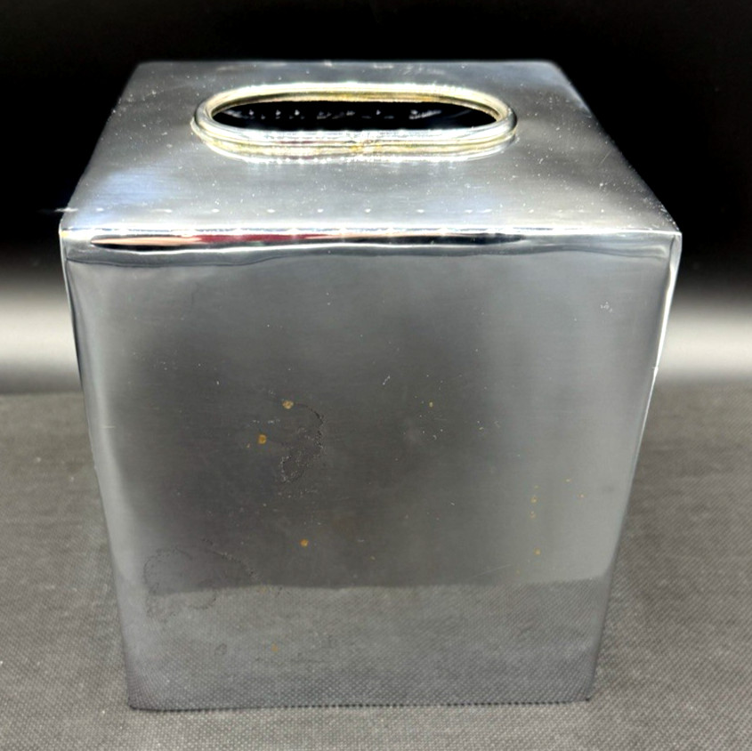 Stainless Steel Tissue Box Cover Vanity Accessories