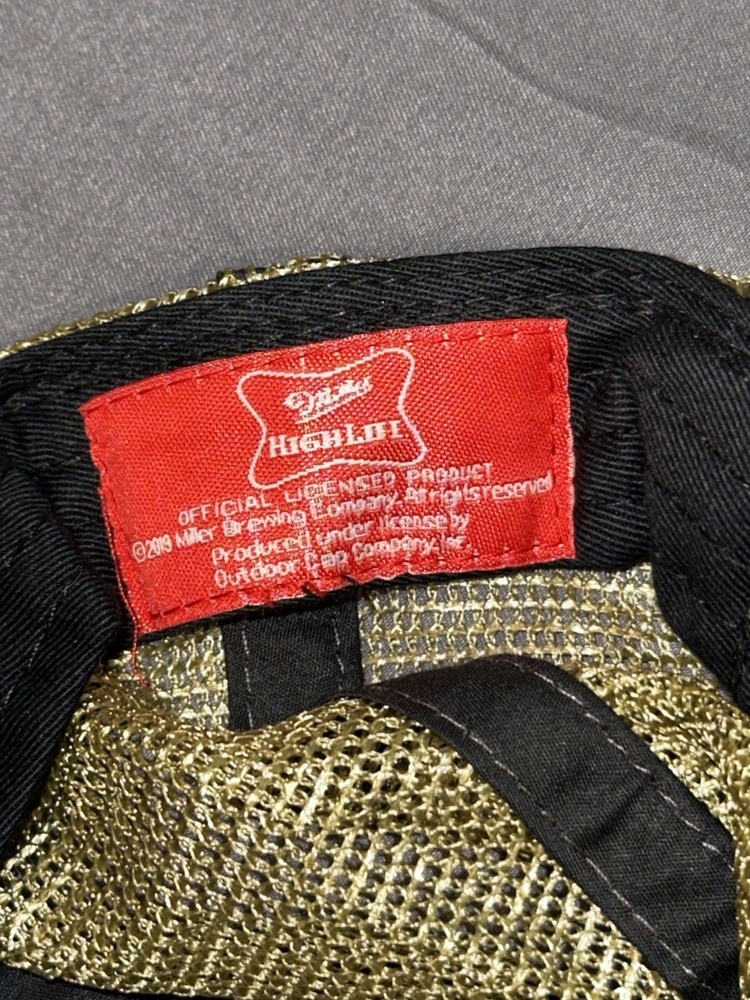 NWT Miller High Life Mesh Snapback Hat - Black