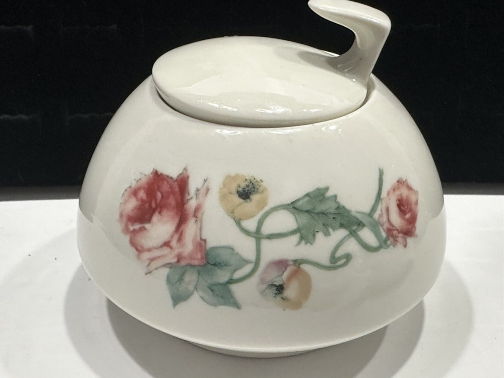 Sugar and Creamer 3” Set - Floral Design - Ceramic - TMC Eastern Chinaware - EUC