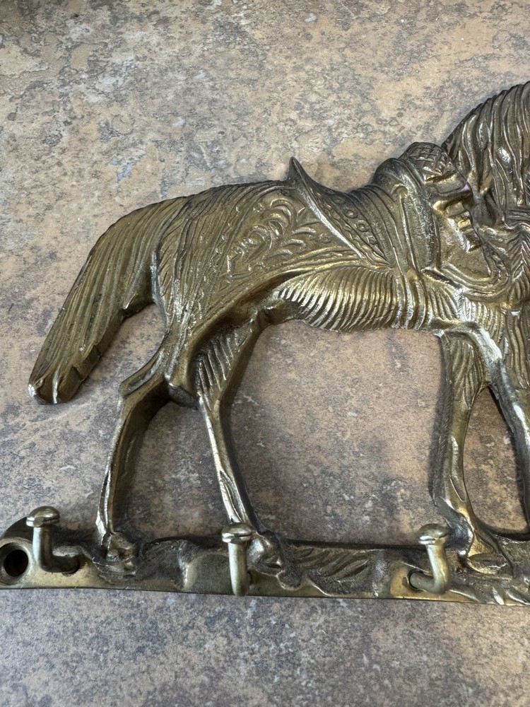 Brass Horse Key Holder