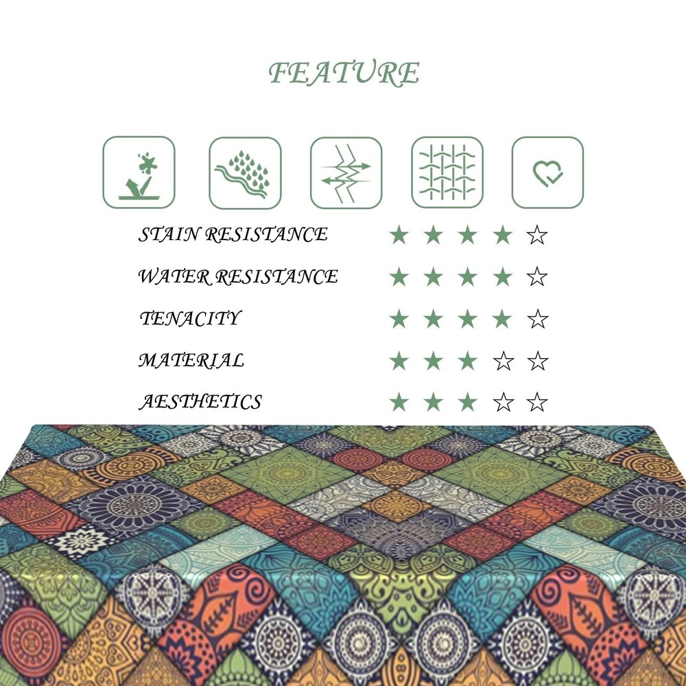 ggaimwf 52x70 Inch Boho Rectangular 70" x 52" (Rectangular), Color 4