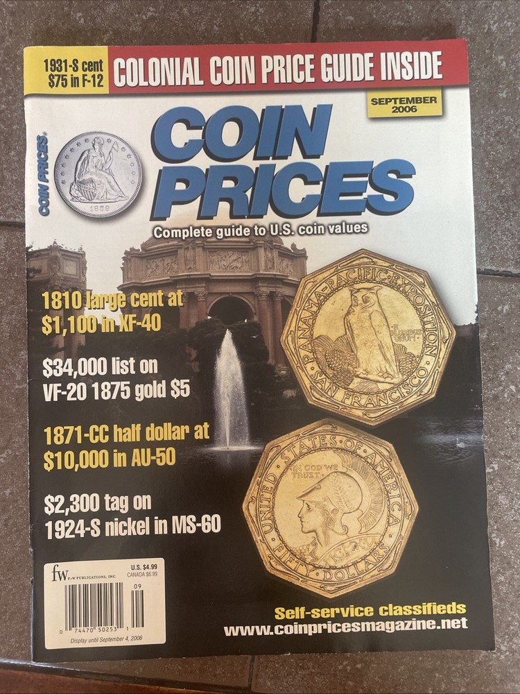Coin Prices September 2006