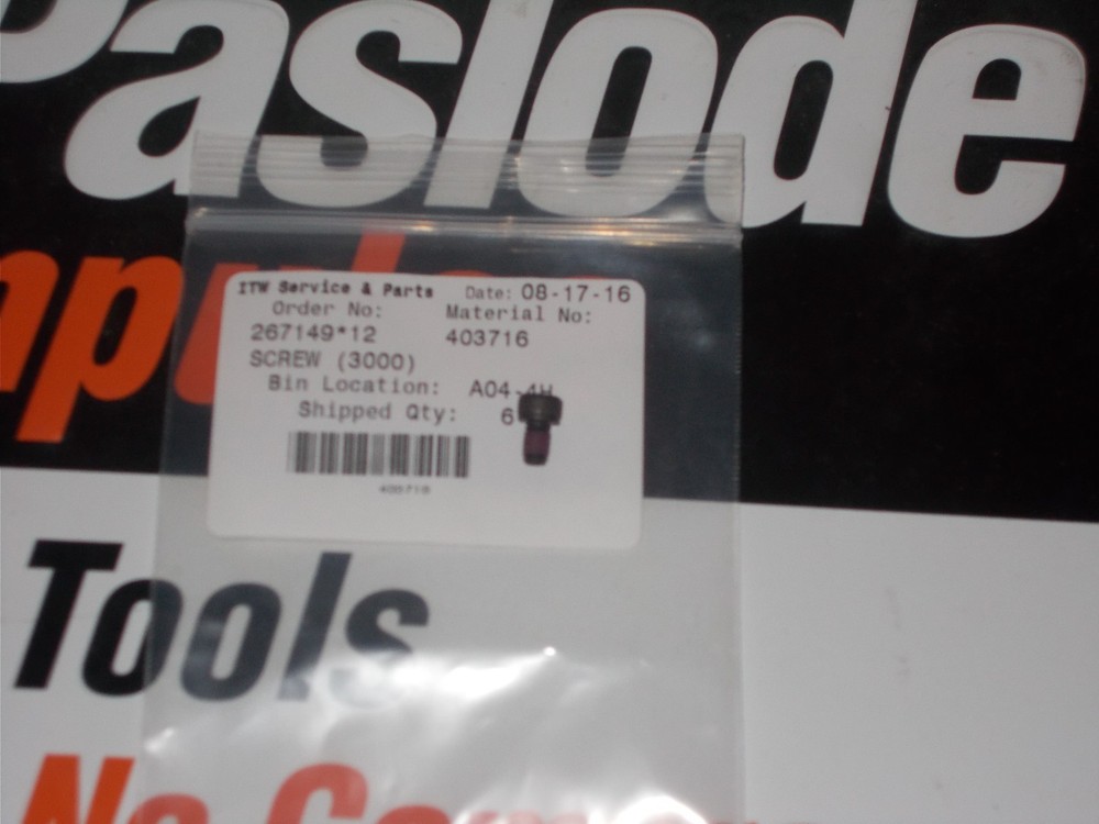 Paslode Part # 403716 SCREW (3000)