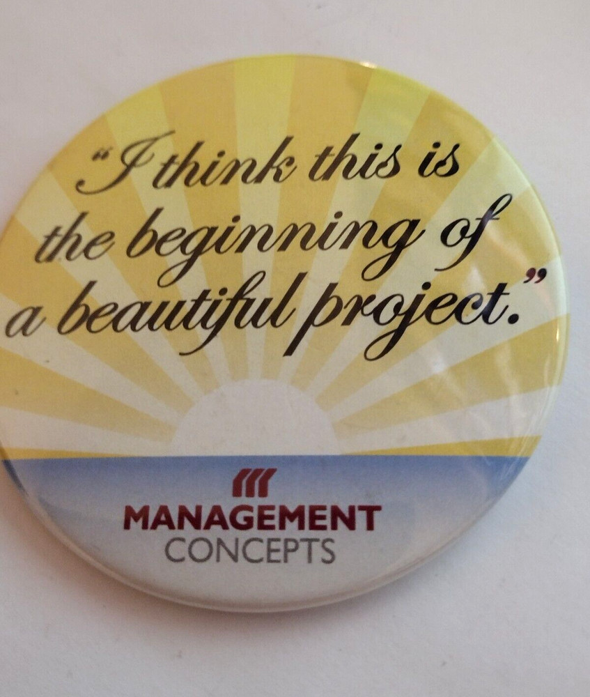 Management Concepts Large Badge Button Pin