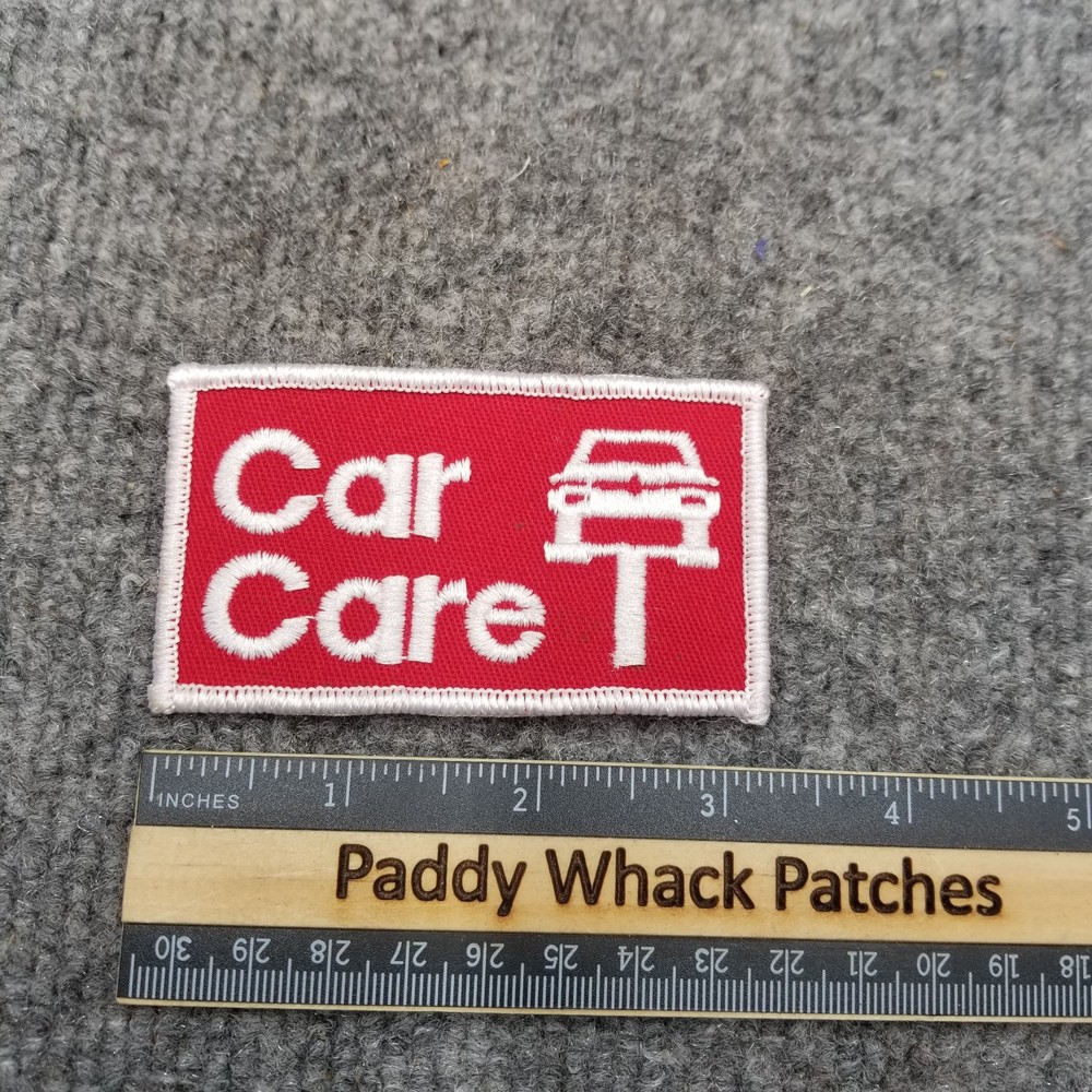 Vintage Car Care Patch Auto 70s 80s Work Uniform AA2
