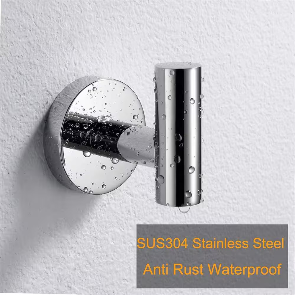 3 -Piece Bath Hardware Set with Mounting Hardware in Polished Chrome