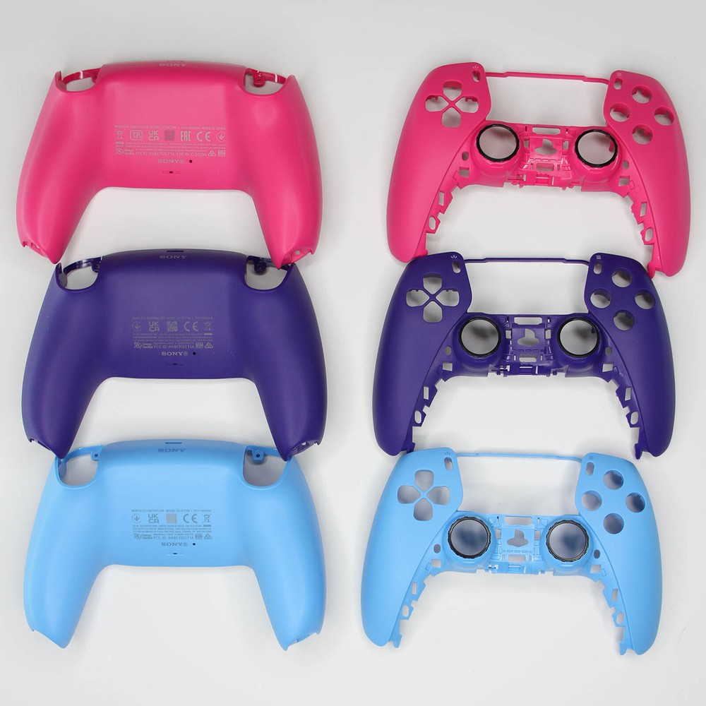 Sony PS5 Controller Shell Kit Front Back Touchpad Buttons Pink Purple Red Blue