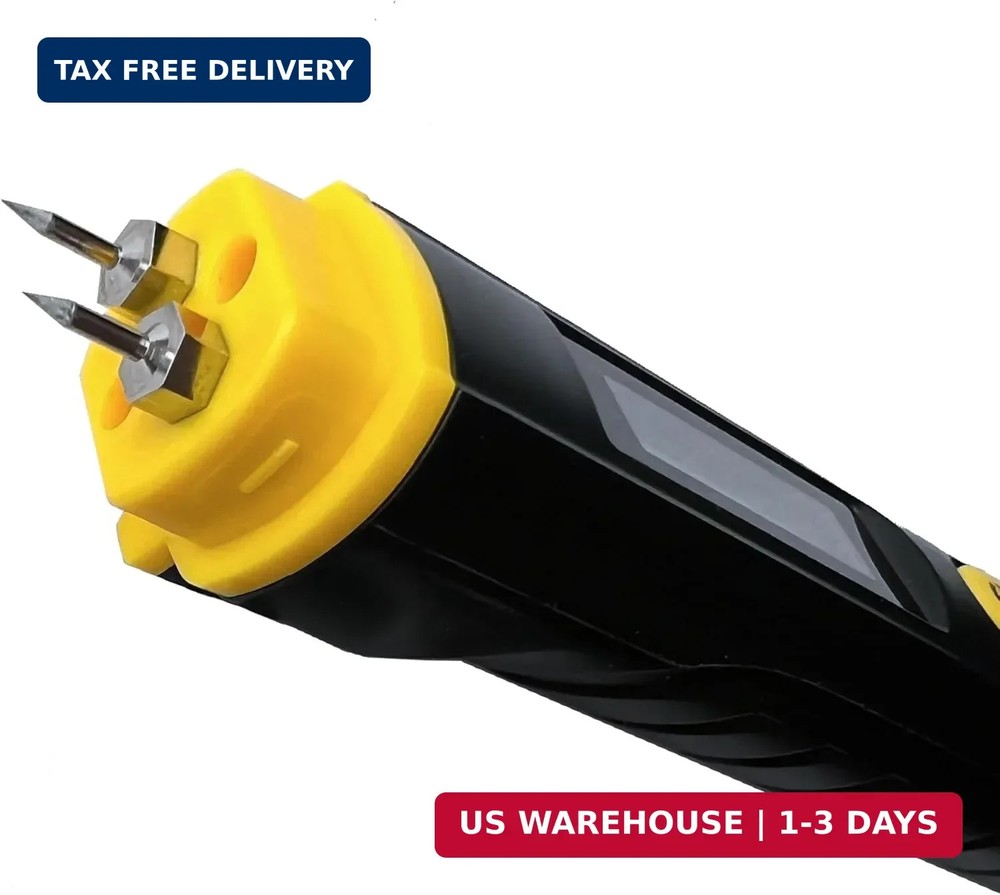 General Tools Compact Digital Moisture Meter MMP100 - Pin-Style Tool Detects Moi