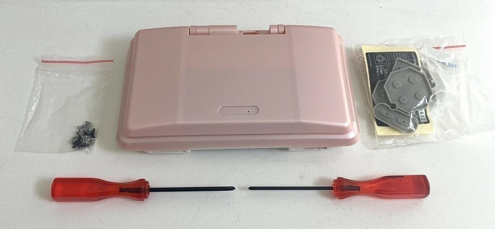Replacement Housing for Original Nintendo DS Shell Screen Tools White Pink